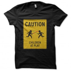 shirt caution children play...