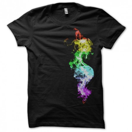 T-shirt lighter rainbow black sublimation