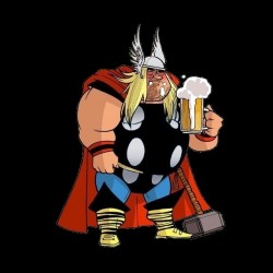 Thor Beer sublimation black t-shirt