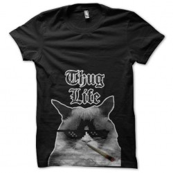 tee shirt thug life chat gangsta sublimation