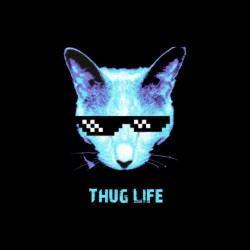 tee shirt thug life cyber chat sublimation