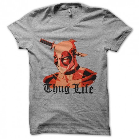 deadpool thug life shirt gray sublimation