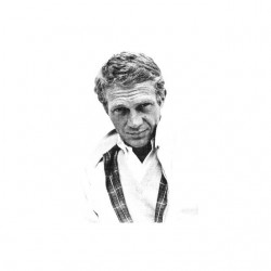 Steeve McQueen white sublimation t-shirt