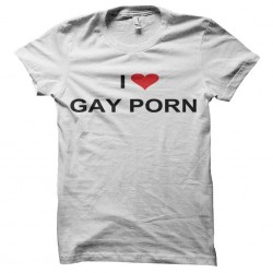 tee shirt i love gay porn sublimation