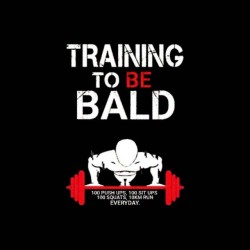 tee shirt training to be bald krilin dragon ball sublimation