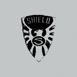 Nick Fury t-shirt badge Shield gray sublimation