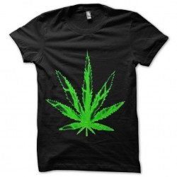 tee shirt feuille de marijuana trame sublimation