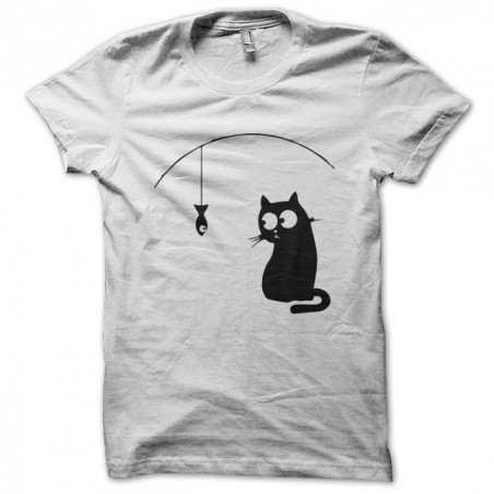 T-shirt black cats do not eat white sublimation
