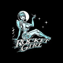 shirt rocket girl pinup sublimation