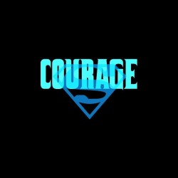 Courage justice league t-shirt very rare black sublimation