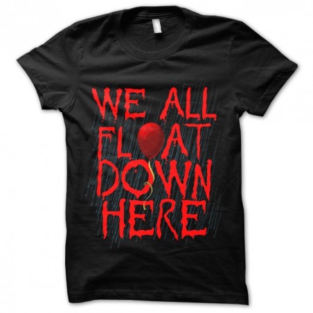 shirt we all float here black sublimation