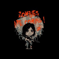 tee shirt zombies are coming daryl walking dead sublimation