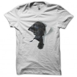 Puppy t-shirt passing through white sublimation