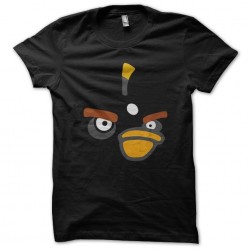 Humorous t-shirt Angry Birds black sublimation