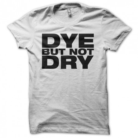 Dye but not dry white sublimation t-shirt