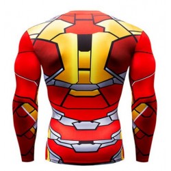 iron man fitness shirt gym compression sublimation