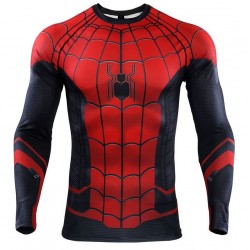 spiderman classic fitness shirt gym compression