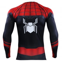 spiderman classic fitness shirt gym compression