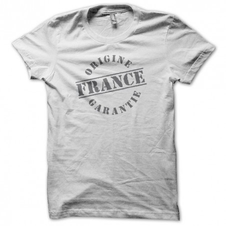France Origine guarantee sublimation white T-shirt