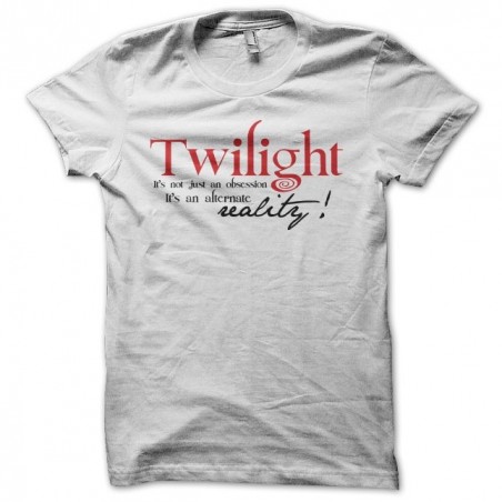 Twilight T-shirt is not the reality in white sublimation