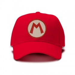 casquette Mario bros M rouge