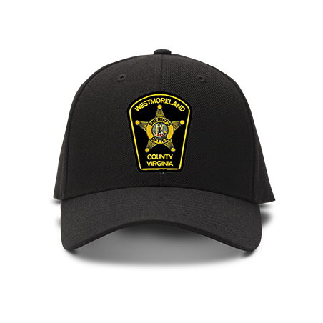casquette SHERRIF S WESTMORELAND broderie de couleur noire