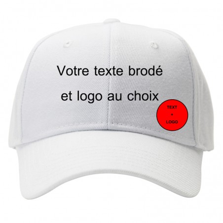 customize cap white