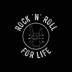 tee shirt rock n roll for life sublimation