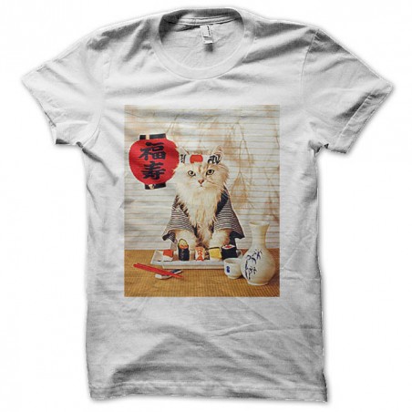 cat sushi sublimation shirt