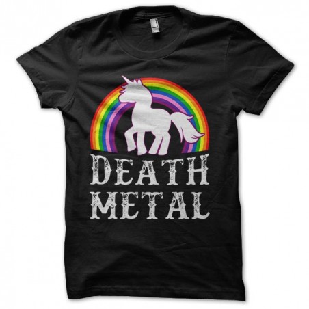 tee shirt licorne death metal sublimation