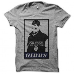 Tee shirt NCIS Gibbs parodie Obey gris sublimation