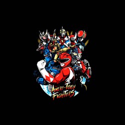 tee shirt toku fighters sublimation
