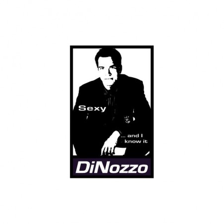 NCIS t-shirt Tony Dinozzo parody Obey white sublimation