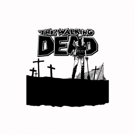 T-shirt cemetery of the series walking dead white sublimation
