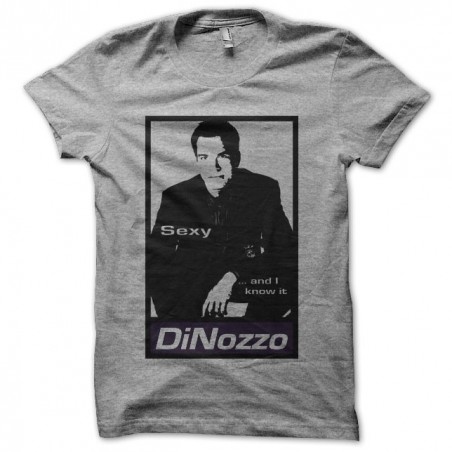 Tee shirt NCIS Tony Dinozzo parodie Obey gris sublimation