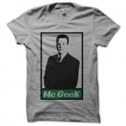 NCIS McGee Geek parody Obey gray sublimation t-shirt