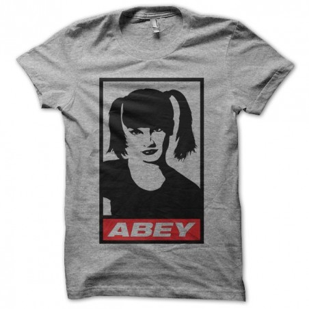 Tee shirt NCIS Abby parodie Obey gris sublimation