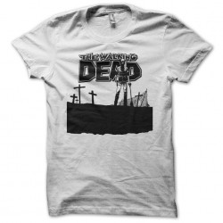T-shirt cemetery of the series walking dead white sublimation