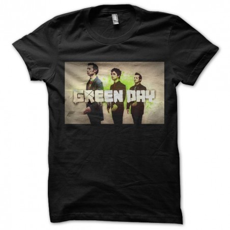 Green day t-shirt with black sublimation disc