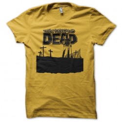 The Walking Dead comics yellow cemetery t-shirt sublimation