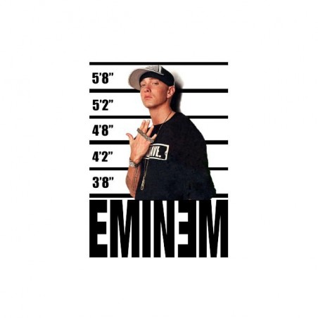 Tee shirt Eminem police face fan art  sublimation