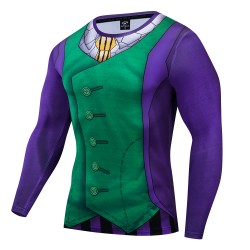 the joker cosplay fitness shirt gym compression