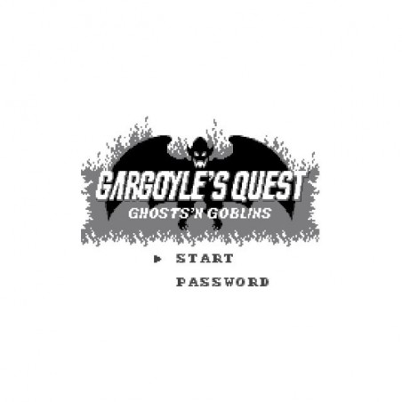 Tee shirt Gargoyle's Quest start screen  sublimation