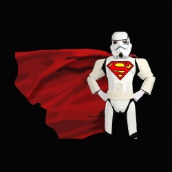 Tee shirt parodie Starwars Super Man Super Trooper  sublimation
