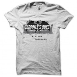 Gargoyle's Quest T-Shirt start screen white sublimation