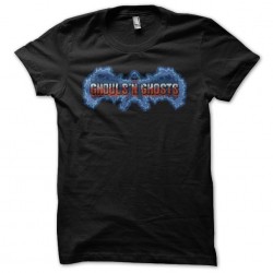 Ghouls'n Ghost start screen black sublimation t-shirt
