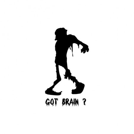 Zombie Got Brain t-shirt? white sublimation