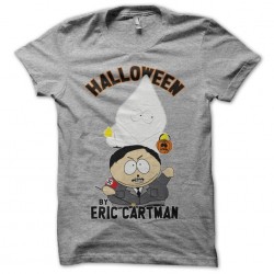 South Park parody Cartman Hitler Ku Klux Klan Halloween gray sublimation t-shirt