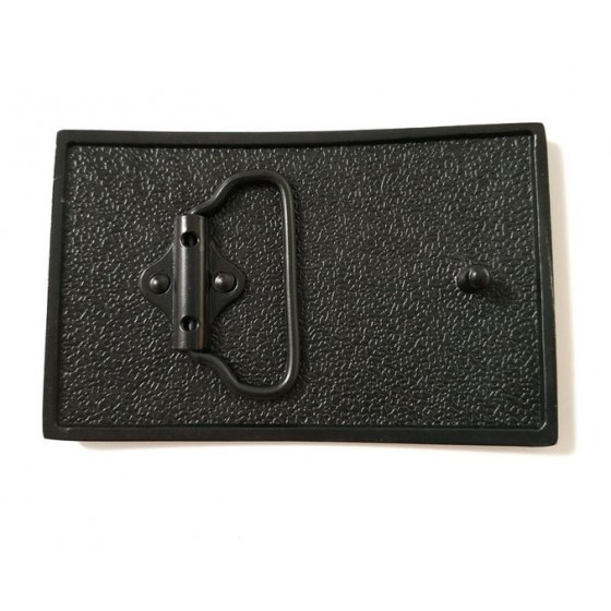 mustang belt buckle with optional leather belt