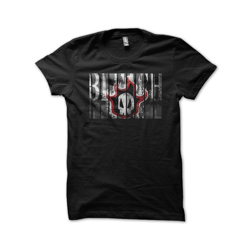 bleach logo art work black sublimation t shirt